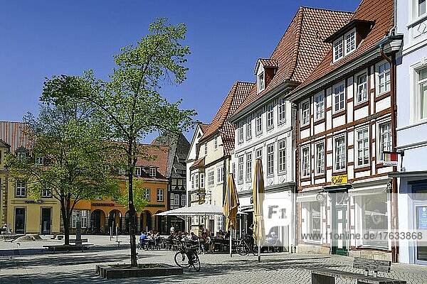 Altbauten  Pferdemarkt  Altstadt  Hameln  Niedersachsen  Deutschland  Europa