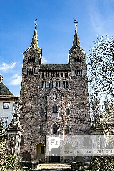 Karolingisches Westwerk von Schloss und Kloster Corvey  UNESCO Weltkulturerbe  Höxter  Nordrhein-Westfalen  Deutschland  Europa