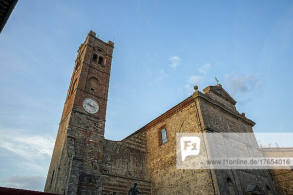 Italy  Province of Siena  Radicondoli  Exterior of Collegiata dei Santi Simone e Giuda church