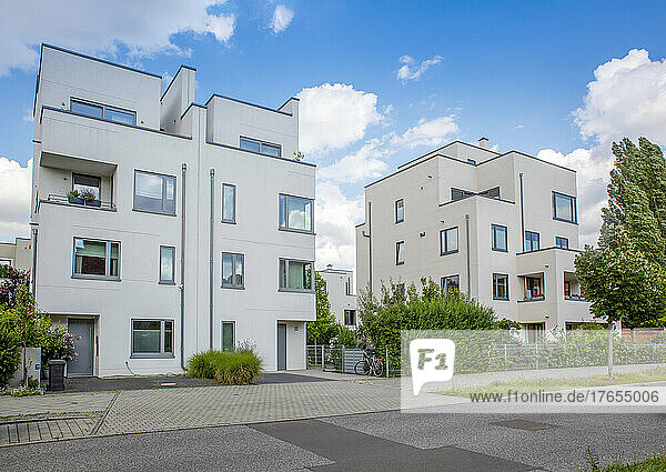 Germany  Berlin  Modern suburban houses in new development area
