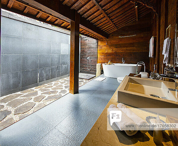 bathroom at luxury resort in Bali