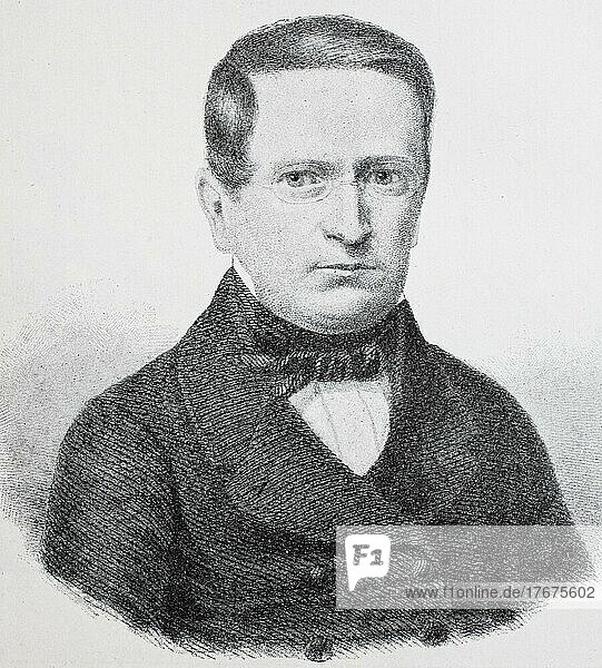 Otto Theodor von Manteuffel  3. Februar 1805 -26. November 1882  war ein konservativer preußischer Staatsmann  der fast ein Jahrzehnt als Premierminister diente  Historisch  digital restaurierte Reproduktion einer Vorlage aus dem 19. Jahrhundert  genaues Datum unbekannt