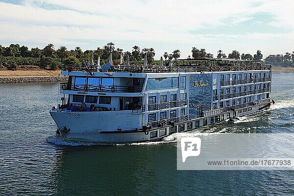Cruise ship on the Nile  Nile cruise  Egypt  Africa