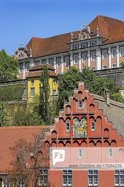 Neues Schloss und Gredhaus  Meersburg  Bodensee  Baden-Wüttemberg  Deutschland  Europa