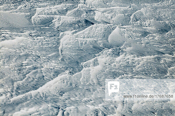 Full frame of abstract snow pattern