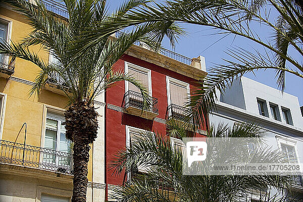 Spanien  Häuser in Wohngegend; Alicante