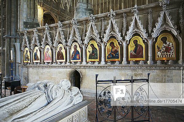 Fedorovs Ikonostase im Retroquartier der Kathedrale von Winchester; Winchester  Hampshire  England