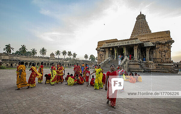 Brihadishvara  Chola era Temple Complex  dedicated to Hindu deity Lord Shiva; Thanjavur  Tamil Nadu  India