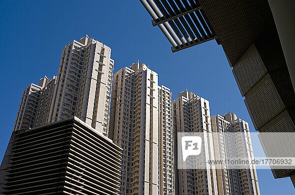 Wohnhochhäuser in Kowloon  Hongkong  2008