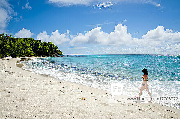 Cotton House Beach auf der Insel Mustique  St. Vincent und die Grenadinen  Westindien