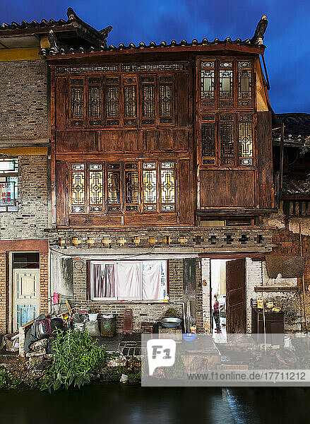 Architektur eines Gebäudes; Lijiang  Yunnan  China