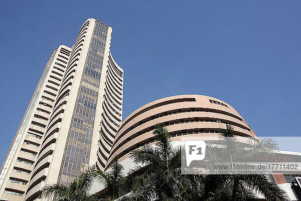 Bombay Stock Exchange im Herzen des Commercial Fort Area; Mumbai  Bundesstaat Maharashtra  Indien