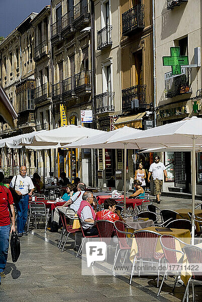 Straßencafé  Salamanca  Kastilien  Spanien