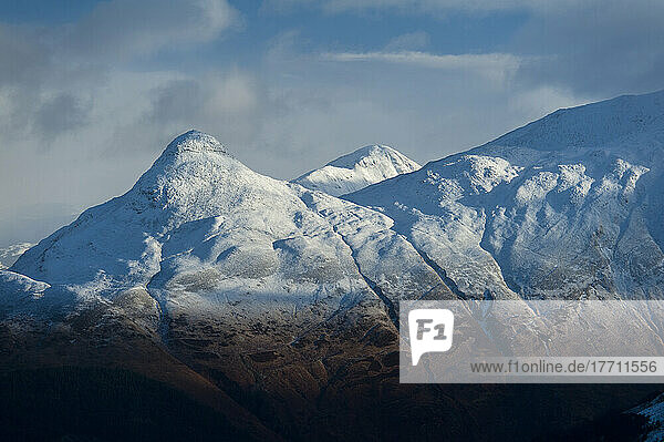 The Pap Of Glencoe In Snow; Highlands  Scotland