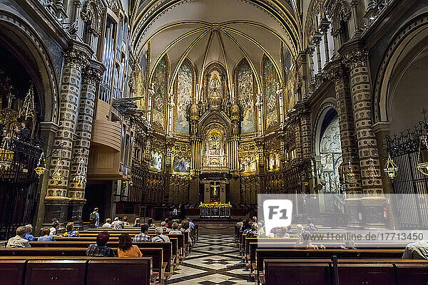 Benedictine Abbey; Montserrat  Catalonia  Spain