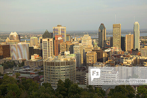 Montreal Skyline  Quebec.