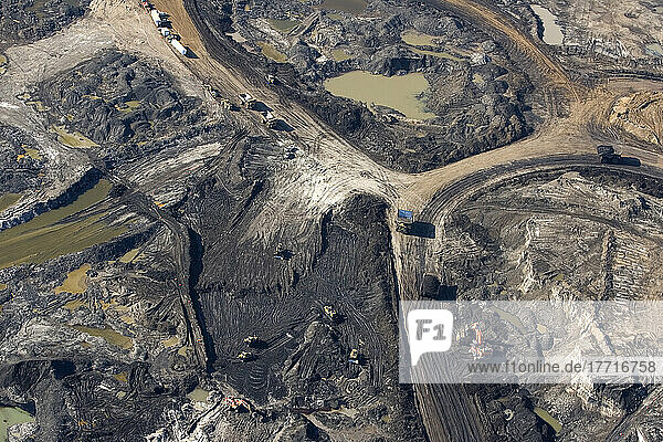 Ölsandabbau im Aurora-Minenprojekt von Syncrude Canada  Fort Mcmurray  Alberta