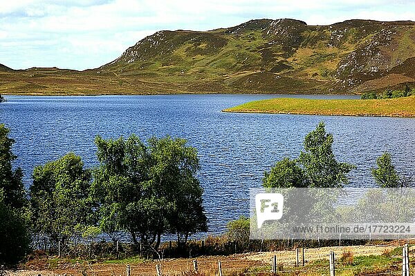 Highlands  Landschaft am Loch Tarff  Schottland  Großbritannien  Europa