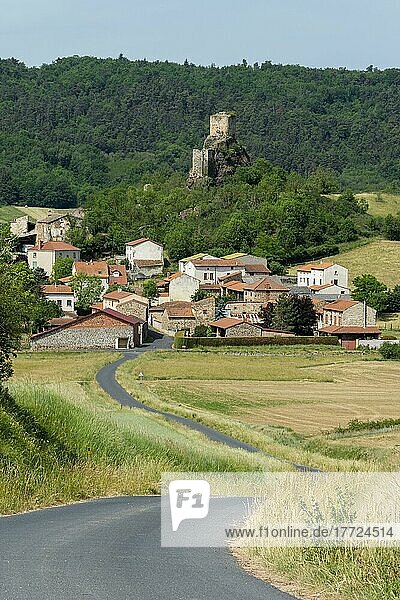 Schloss Laroche-Faugere. Bournoncle Saint Pierre in der Nähe der Stadt Brioude  Departement Haute Loire. Auvergne Rhône-Alpes. Frankreich