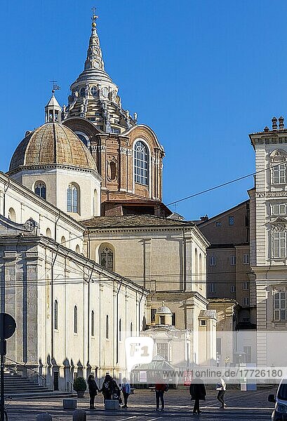 Cathedral of St. John the Baptist  Turin  Piedmont  Italy  Europe