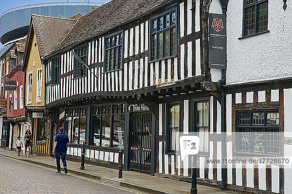 Half-timbered buildings in Friar Street  Worcester  Worcestershire  England  United Kingdom  Europe