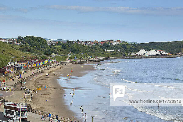 View of North Bay  Scarborough  Yorkshire  England  United Kingdom  Europe