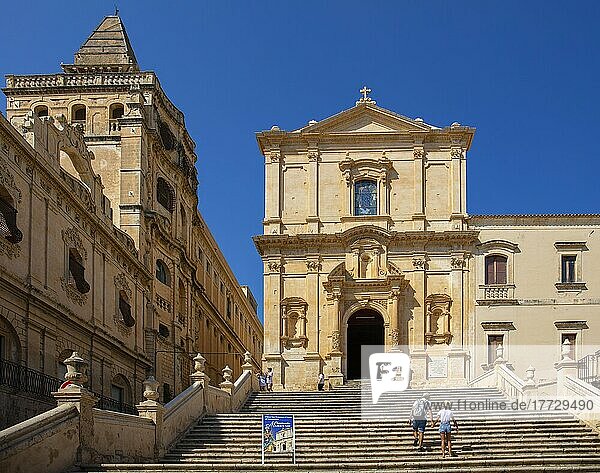 Church of San Francesco d'Assisi all'Immacolata  Noto  UNESCO World Heritage Site  Siracusa  Sicily  Italy  Europe