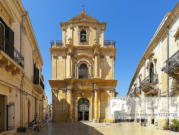 Church of San Michele Arcangelo  Scicli  Val di Noto  UNESCO World Heritage Site  Ragusa  Sicily  Italy  Europe