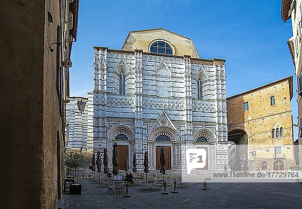 The Baptistery  Siena  Tuscany  Italy  Europe
