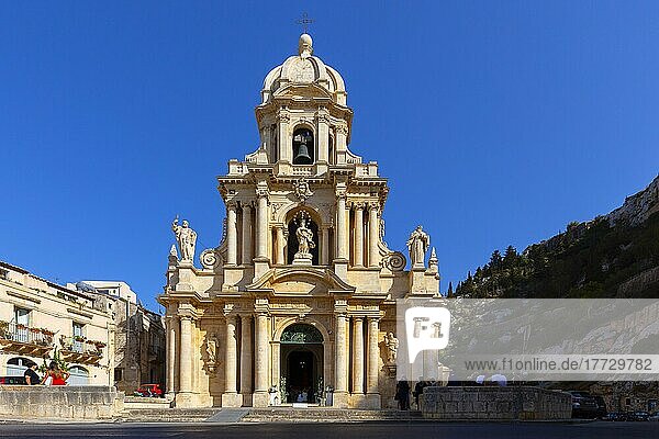Church of San Bartolomeo  Scicli  Val di Noto  UNESCO World Heritage Site  Ragusa  Sicily  Italy  Europe