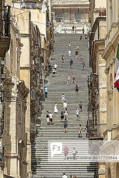Staircase of Santa Maria del Monte  Caltagirone  Catania  Val di Noto  UNESCO World Heritage Site  Sicily  Italy  Europe