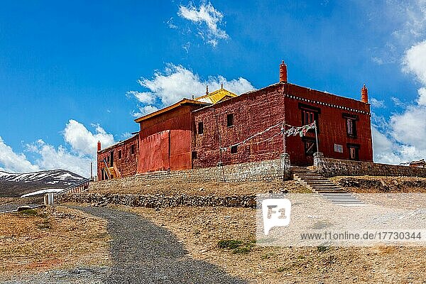 Buddhistisches Kloster Tangyud Gompa im Dorf Komic. Spiti-Tal  Himachal Pradesh  Indien  Asien