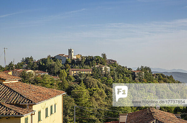 Scenic view of houses in Monterotondo Marittimo  Grosseto  Italy