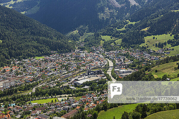 Austria  Tyrol  Landeck  Town in valley of Inn River