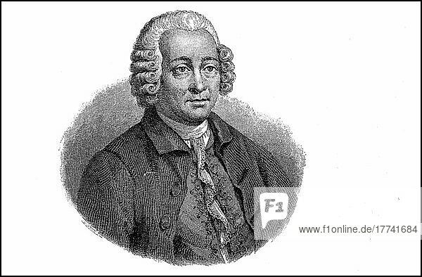 Chrétien-Guillaume de Lamoignon de Malesherbes  6. Dezember 1721  23. April 1794  war ein französischer Staatsmann  Minister und später Verteidiger Ludwigs XVI. Historisch  digital restaurierte Reproduktion einer Vorlage aus dem 19. Jahrhundert