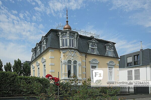 Neubarocke Villa erbaut 1901 in Eltville  Rheingau  Taunus  Hessen  Deutschland  Europa