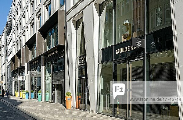 Neuer Wall  exklusive Geschäfte und Luxusboutiquen  Hamburg  Deutschland  Europa