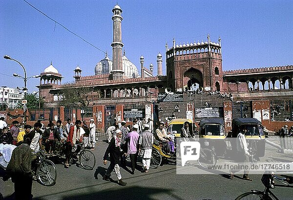 Die Jama Masjid in Delhi  Indien  Asien
