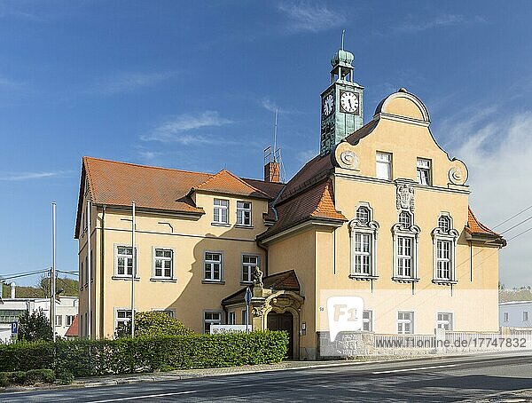 Rathaus Kirschau  Oberlausitz  Sachsen  Deutschland  Europa