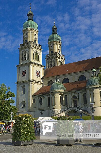 Kempten  Basilika St. Lorenz  Benediktinerabtei  Allgau  Allgäu  Bayern  Deutschland  Europa