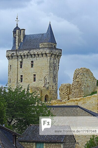 Schloss Chinon (Chateau de Chinon)  Chinon  Departement Indre et Loire  Loire-Tal. Frankreich