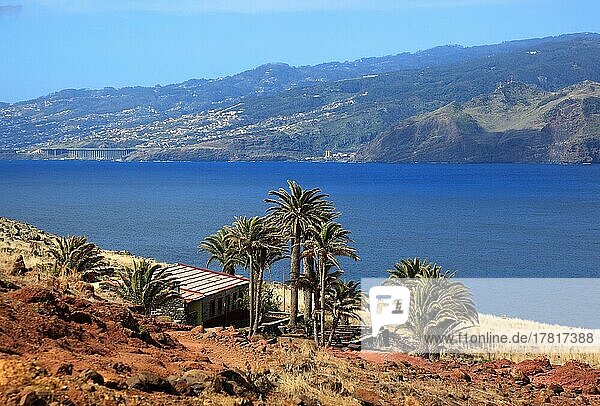 At Cap Ponta de Sao Lourenco  landscape at the eastern end of the island  Madeira
