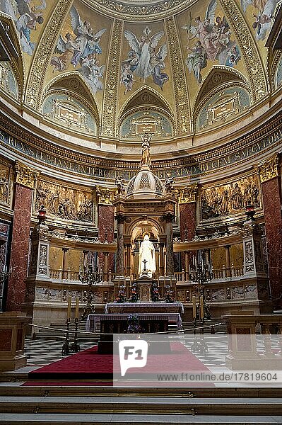 St Stephans Basilika  Altar  Innenansicht  Budapest V. kerület  Budapest  Ungarn  Europa