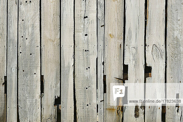 Surface of wooden wall made of planks