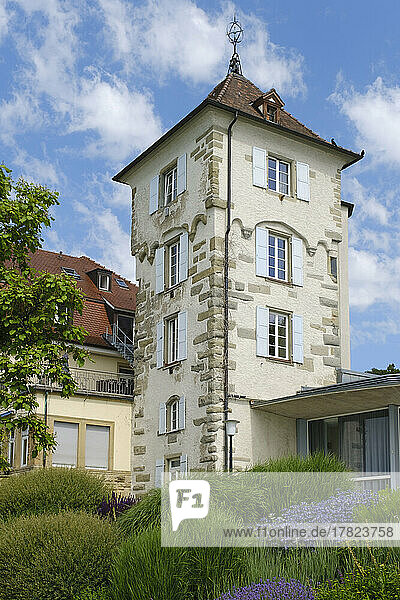 Germany  Baden-Wurttemberg  Uberlingen  Exterior of historic tower