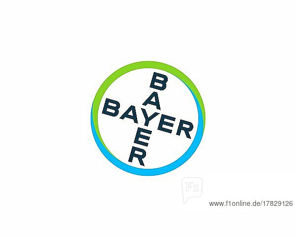 Bayer  gedrehtes Logo  Weißer Hintergrund B