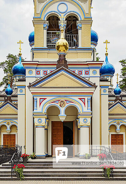 Orthodoxe Kirche Unsere Liebe Frau von Kazan Dzintari  Jurmala  Lettland  Europa