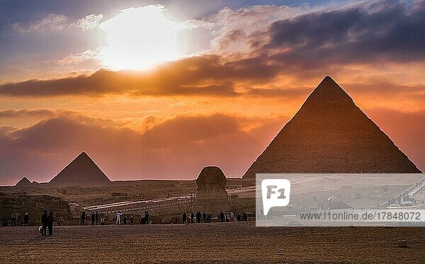 Grosse Sphinx  Pyramiden  Gizeh  Kairo  Ägypten  Afrika