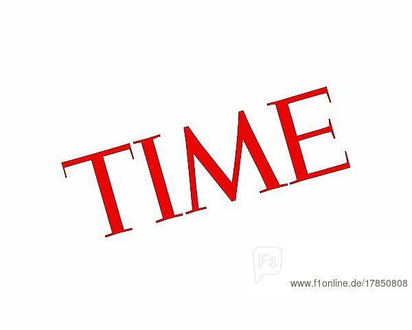 Time magazine  gedrehtes Logo  Weißer Hintergrund
