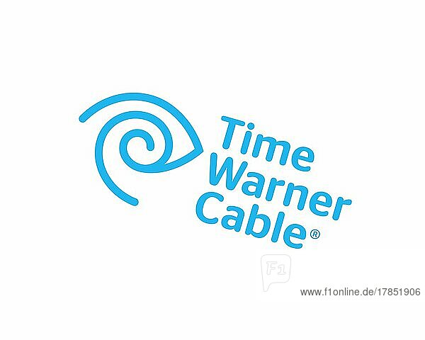 Time Warner Cable  gedrehtes Logo  Weißer Hintergrund B